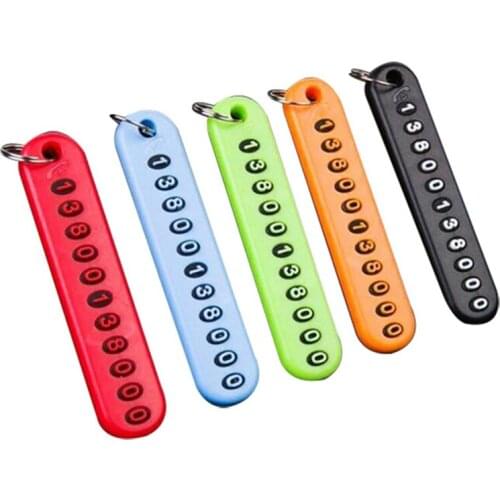 1 Set Creative DIY Key Number Anti-lost Car Keys Anti-lost Number Key Ring Decoration Modification Car Accessories