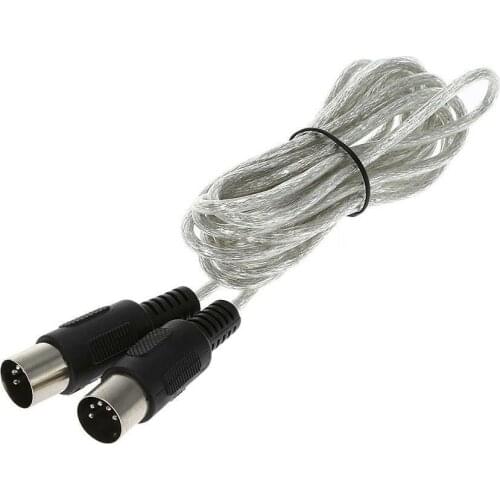 10PCS/Lot 3M MIDI Extension Cable Male To Male 5 Pin Plug Connector Synthesizer guitar cable
