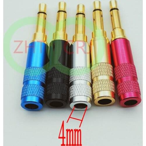 100pcs mini 3.5mm mono Male Repair Headphone Plug Metal Audio Soldering New