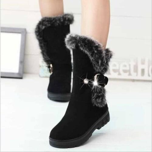 White winter boots women fashion snow boots new style womens shoes Brand shoes high quality fast free shipping girlw boots