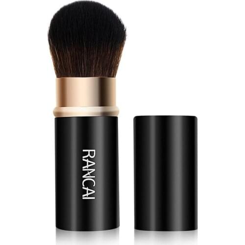 1pcs Black Red Makeup Brushes Retractable Portable Powder Foundation Blush Brush Beauty Tools Soft Hair Face Cosmetic Brush