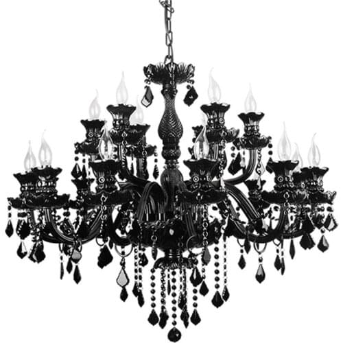 Lamp Chandelier Crystal Light Black Crystal Lighting Living Room Bedroom Light Black Chandelier Light Modern Crystal Chandeliers