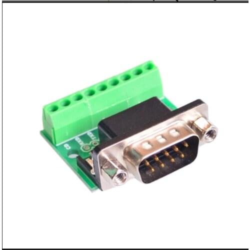 DB9 RS232 Serial to Terminal Male Adapter Connector Breakout Board 9Pin WL