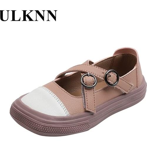 Kids Flats Shoes New Childrens Shoes Girls Sneakers Girls Soft-soled Casual Shoes Square-toe Childrens Shoes Princess Shoes