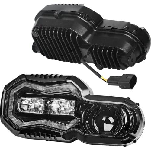 High/Low beam led headlight with Angel Eye DRL Assembly Kit and Replacement Headlight For BMW F650GS/F700GS/F800GS F800 GSA