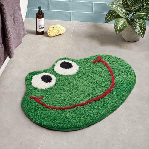 Frog Bathroom Rug Carpet Tapis Toilet Kitchen Area Floor Mat Door Mats Soft Anti Slip Rugs Home Kids Room Nursery Decor