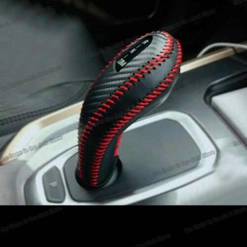 Lsrtw2017 Fiber Leather Car Gear Lever Cover for Great Wall Haval H6 2019 2020 2021 Accessories Auto Shift Knob