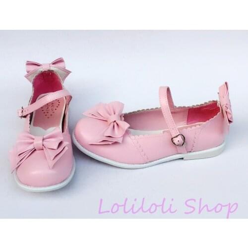 Princess sweet lolita shoes loliloli yoyo Japanese design custom pink bright skin white sole lace-up low-heeled shoes an124