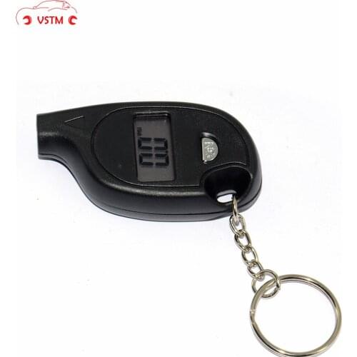 Mini LCD Digital Tire Tyre Keychain Air Pressure Gauge For Car Auto Motorcycle