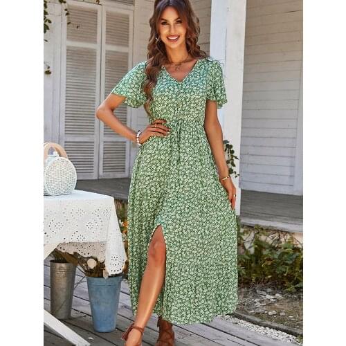 MOXFCIZO Floral Summer Dresses