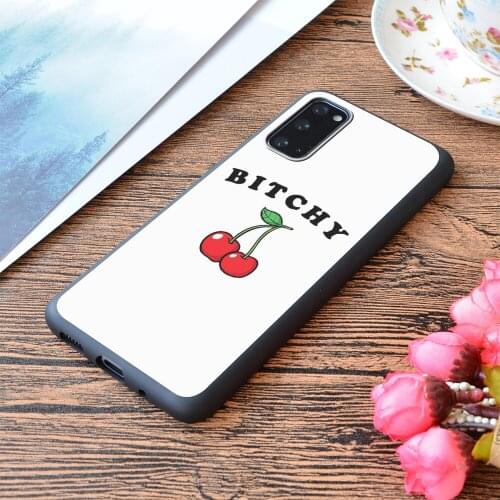 For Samsung Galaxy Cherries Tee Cheryl Blossom Print Soft Matt Phone Case