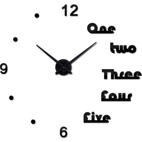 Sale New Wall Clock Large Clocks Watch Stickers Diy 3d Acrylic Mirror Home Decoration Quartz Balcony/courtyard Needle Moder