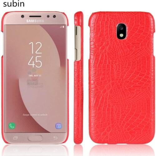 Leather Crocodile Pattern New arrival for Samsung Galaxy J5 2017 J530 Case Retro Luxury Crocodile Skin Cover Phone Case