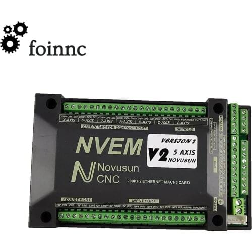 NVEM Mach3 control card 200KHz Ethernet port 3 4 5 6 axis cnc motion controller for CNC router