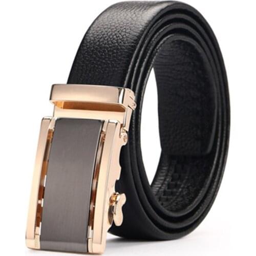 2018 Luxury Men Belts For Men Automatic Alloy Buckle Casual Style Designer Belts Men Top Workmanship Original Brand