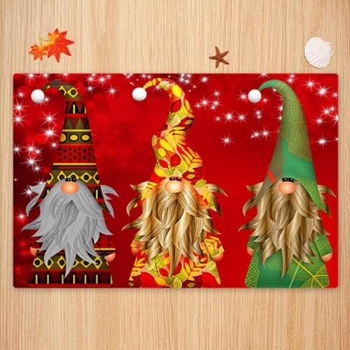 Christmas Doormat Xmas Santa Claus Gifts Snowman Printed Indoor Floor Mats Anti-Slip Rugs Carpets Home Decor