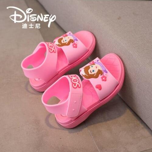 Disney Sofia Summer New Soft Non-Slip Beach Sandals Childrens Cartoon Sandals Boys Girls Kids Casual Shoes