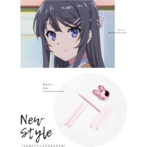 Seishun Buta Yarou wa Bunny Girl Senpai no Yume wo Minai Sakurajima Mai Cosplay hairpin