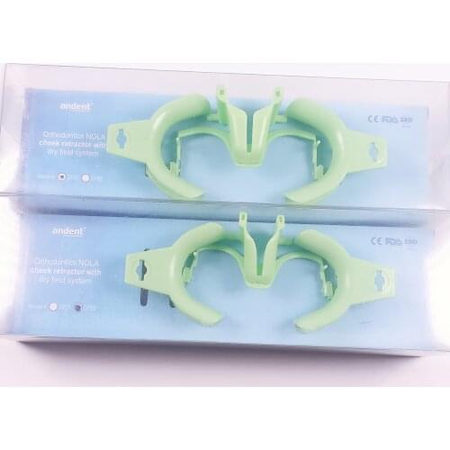 Dental Orthodontic NOLA Dry Field System Cheek Retractor Mouth Opener Green