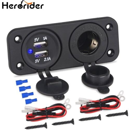 Universal Car Charger Dual USB Cigarette Lighter Socket Splitter 12V Charger Power Adapter Outlet Accessories For iPad Phone GPS