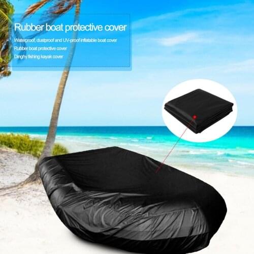 Waterproof UV Sunscreen Rubber Dinghy Kayak Canoe Inflatable Boat Cover Accessories Storage Dust Cover Inflatable Boat Equipment