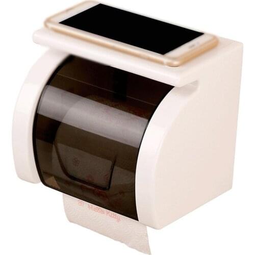 Waterproof Toilet Paper Holder Household Bathroom Storage Rack With Suction Cup