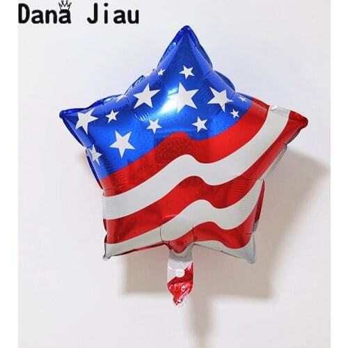 18inch 1pcs American flag balloons birthday party decoration countries Independence Day balloon children hero toy wholesale