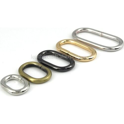 1pcs Metal Oval ring Buckle Loops for Webbing Leather Craft Bag Strap Belt Buckle Garment DIY Accessory 20/25/31/38/50mm