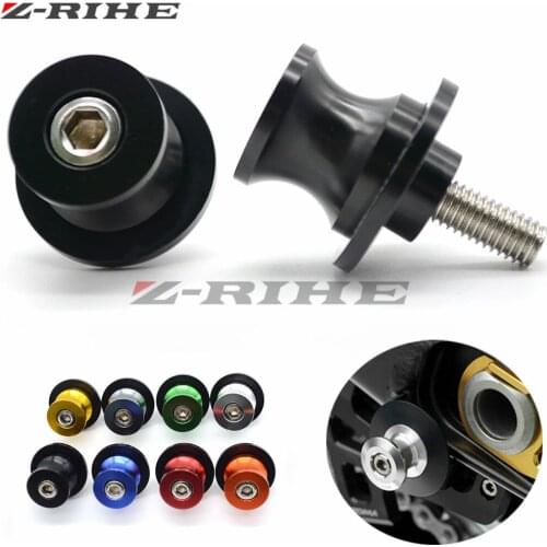 10mm Motorcycle CNC Swingarm Slider Spools stand screws For 125 200 390 RC 125 200 390 Kawasaki ER-6 N ER-6F