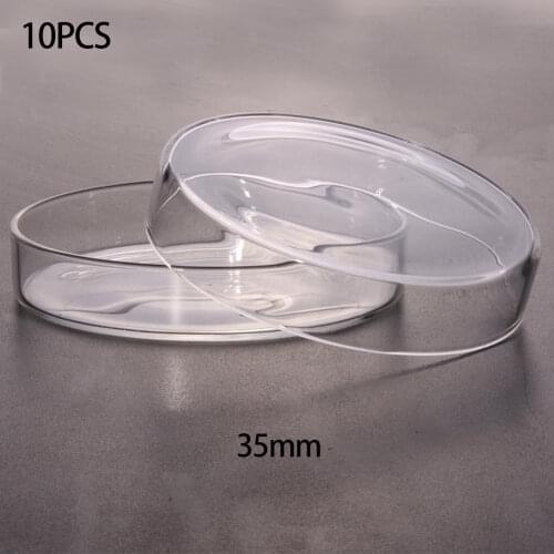 10pcs Petri Dishes Affordable High Quality Chemical Instrument Polystyrene Clear Sterile For Cell Fragile Crisp Lab Supply