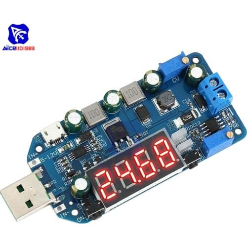 15W Adjustable DC-DC CC CV USB 5V to 3.3V 9V 12V 24V 30V Step Up/Down Power Supply Boost Buck Converter Module