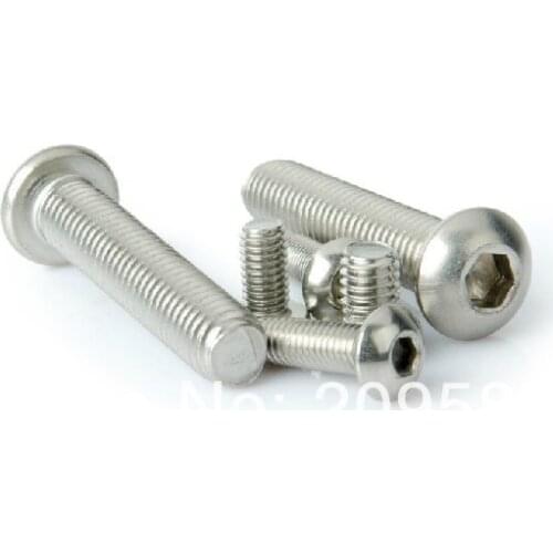 20pcs/Lot Metric M6x25mm Stainless Steel Button Head Hex Socket Cap Screws Bolts