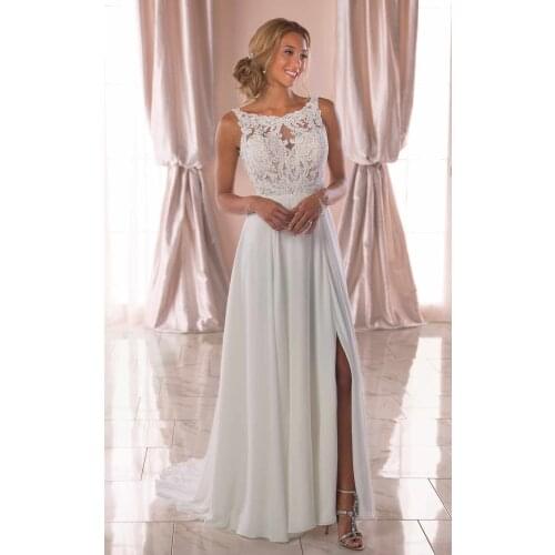 2020 Fashion Applique sleeveless wedding dress Guest Dress Party Gown