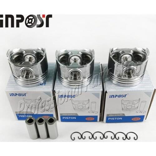 3 Set New Piston STD 78mm For Kubota D1105 16060-21110