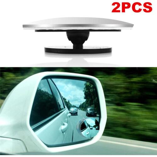 360 Degree Hd Blind Spot Mirror Adjustable Car Rearview Convex Mirror For Car Reverse Wide Angle Vehicle Parking Rimless Mirrors