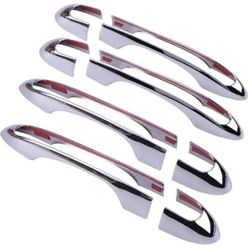 4 Set ABS Outside Door Handle Margin Cover Hollow fit for Jeep Cherokee 2014 2015 2016 2017 2018 2019 2020