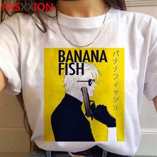 Banana Fish top tees clothes male casual 2021 ulzzang top tees vintage