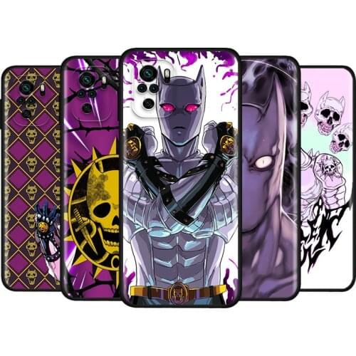 Anime JoJo Killer Queen Hard For Xiaomi Redmi Note 10S 10 9 9S 9T 8T 8 7 6 5 Pro Max 5A 4X 4 5G Soft Silicone Phone Case