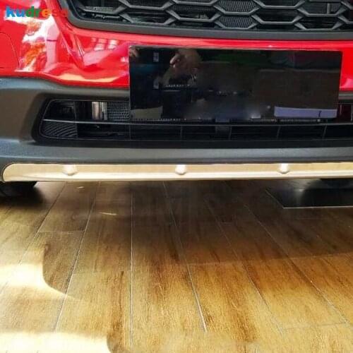For Subaru XV Crosstrek 2018 2019 2020 Stainless Steel Front Rear Bumper Cover Trim Decorative Protector Trims Sticker Styling