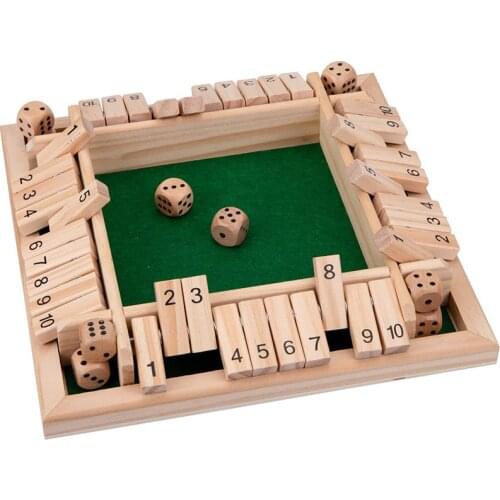 Wooden Shut The Box Game Kids Toy Montessori Materials Educational Toys For Children Funny Digital Game Math Toy Learning Toy