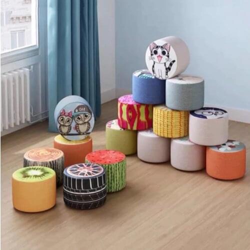 Childrens Chair Lazy Person Creative Solid Wood Household Stool Web Celebrity Living Room Bedroom Shoe Cloth Art Stools