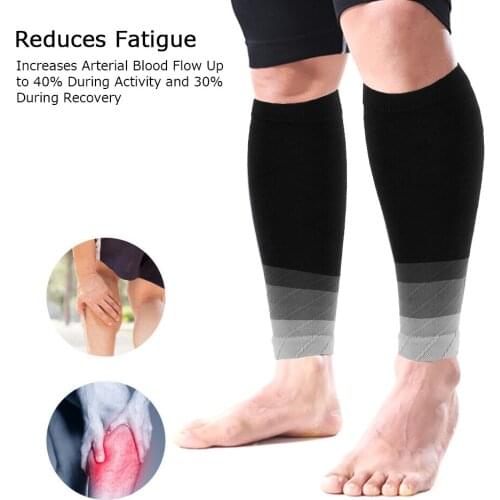 1 Pair Women Men Open Toe Knee Socks Compression Stockings Running Nylon Leggings Basketball Support Leg Black Sports Socks