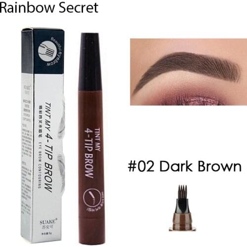 Microblading EyeBrow pencil Eyebrow Tattoo Pen Long Lasting 4 Head Liquid Eyebrows Tint Beauty makeup Eye Brow