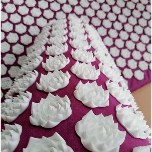 Massager Cushion Acupuncture Sets Relieve Stress Back Pain Acupressure Mat/Pillow Massage Mat Rose Spike Massage and Relaxation