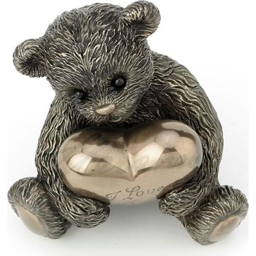 Cold cast copper Bear bear I love you Fife home Factory Statue Figure sculpture Home factory accessories