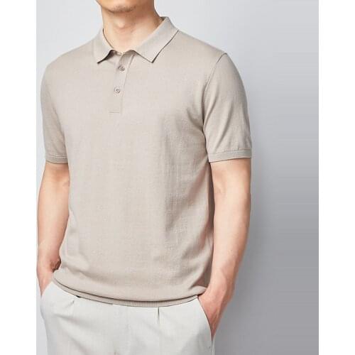 MuLS Casual Polo Shirts Men Knitted Cotton Summer Short Polo Sweaters Male Pullover Plus Size Trun-down Collar Polo Business Man