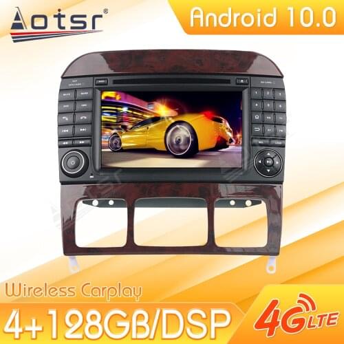 Android Car Multimedia Stereo Player For Mercedes Benz S Class W215 W220 S320 S400 S420 S350 Tape Radio Recorder Navi Head Unit