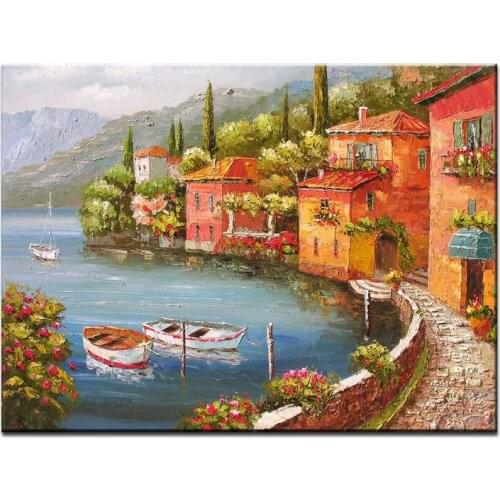 NEW 100% hand-painted oil painting high quality wall landscape pictures for living room DM-15110311