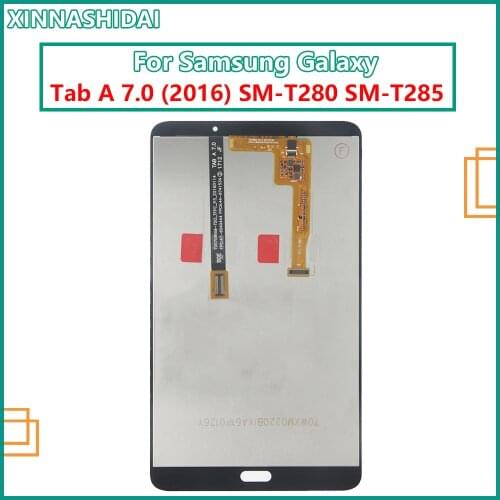 New 7'' For Samsung Galaxy Tab A 7.0 2016 SM-T280 SM-T285 T280 T285 LCD Display Touch Screen Digitizer Assembly Tablet PC Parts