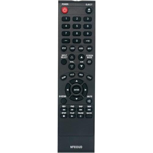 New NF033UD TV remote control for EMERSON SYLVANIA TV LD370SSX LD190SS1 RLD190EM1 LD190EM1 LD190EM2 LD260EM2 LD320EM2